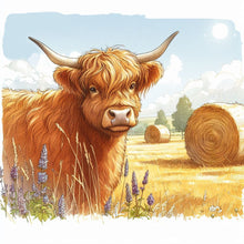 Load image into Gallery viewer, 2026 Highland Cow wall calendar size A4