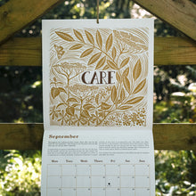 Load image into Gallery viewer, 2026 Lino Cut Calendar with artwork to inspire hope and action on the land
