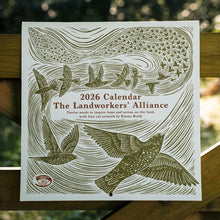 Load image into Gallery viewer, 2026 Lino Cut Calendar with artwork to inspire hope and action on the land
