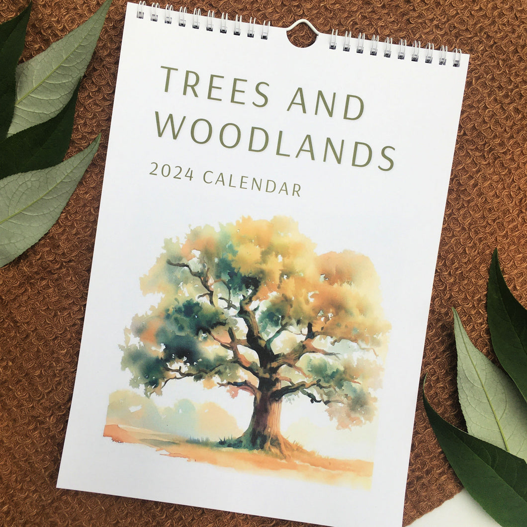 2024 Calendar Trees and Woodlands